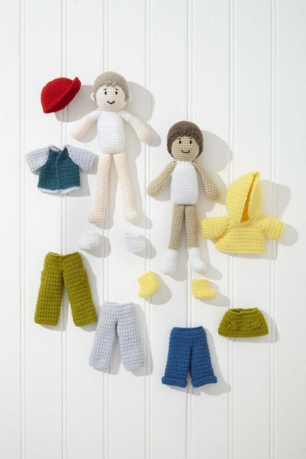 king cole dk – 27cm crochet doll : 9190