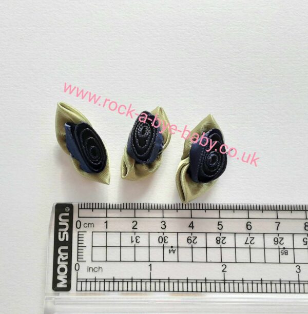 large navy rosebud