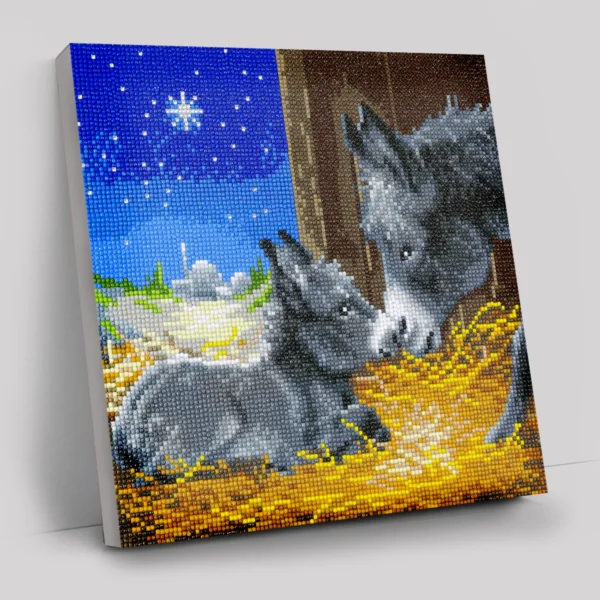 little donkey crystal art kit 30x30cm