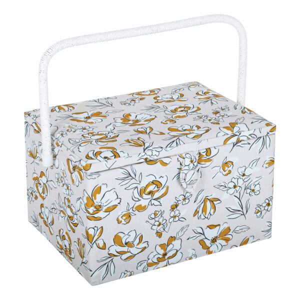 mrl633 sewing box (l) : spring floral print. mrl633 sewing box (l) : spring floral print.