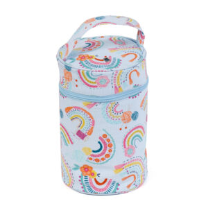 rainbow design wool holder