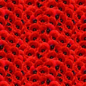 poppies 140cm wide 100 cotton