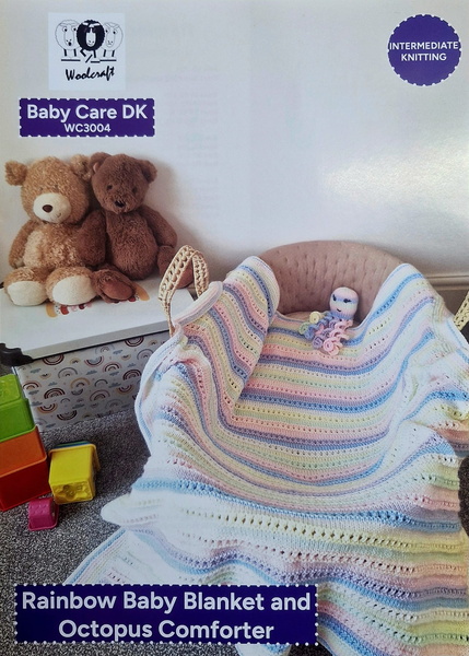 woolcraft "rainbow baby blanket & octopus comforter" blanket pattern woolcraft "rainbow baby blanket & octopus comforter" blanket pattern