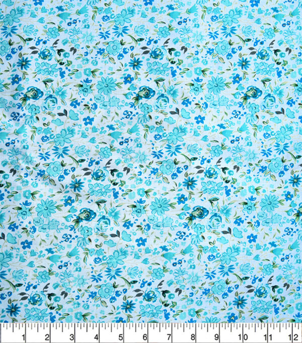teal mini floral 1.98