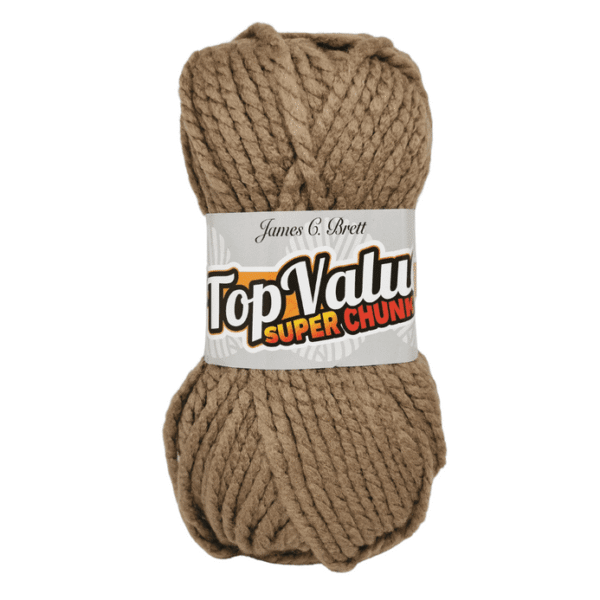 james brett top value super chunky 100g ball tsc 01 oatmeal, 1000g special offer