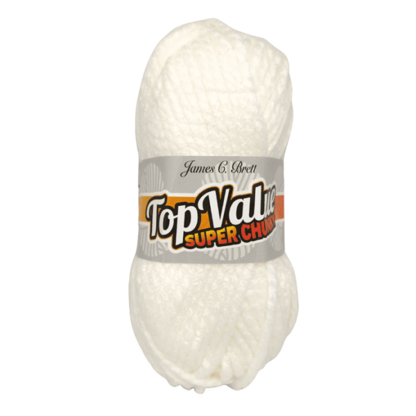 james brett top value super chunky 100g ball tsc 01 oatmeal, 1000g special offer