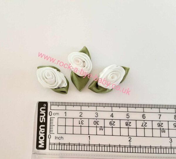 white large rosebud